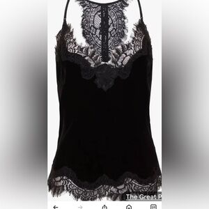 Goldhawk lace velvet cami